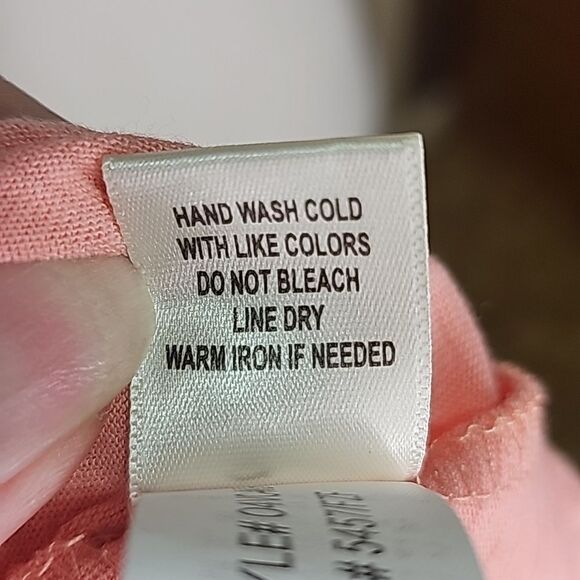 Top by Self esteem Crocheted Off Shoulder Pink Adj Straps Size XL - Picture 5 of 5